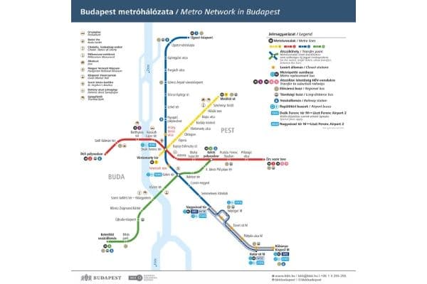 布達佩斯地鐵地圖